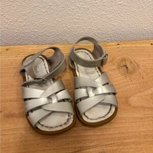 Salt Water Sandals by Hoy Silver Kids Sandals